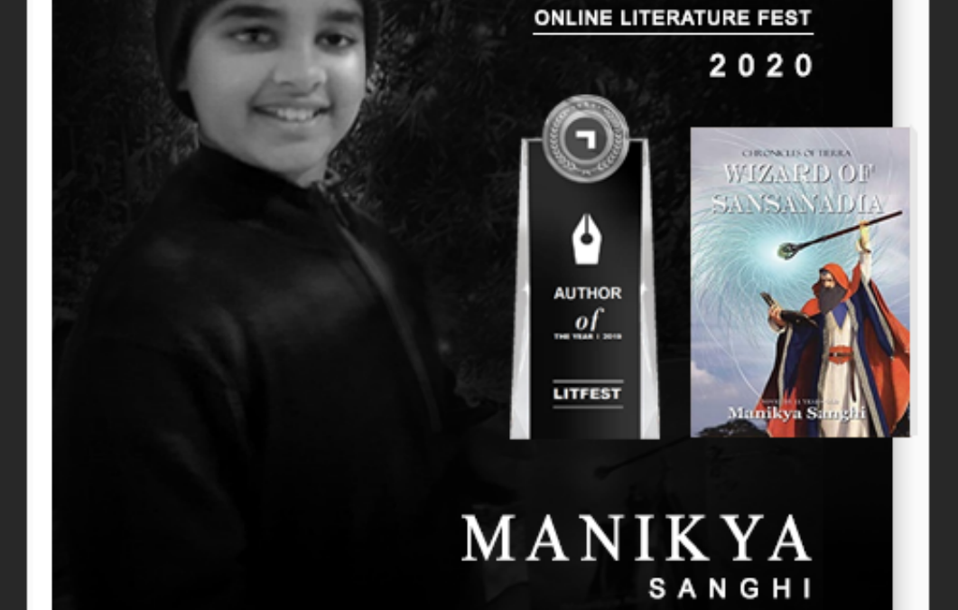 Manikya is Nominated for ‘Author of the Year’ award and selected a speaker at NE8x Online LitFest 2020
