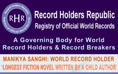 Manikya sets WORLD RECORD at most prestigious RECORD HOLDERS REPUBLIC