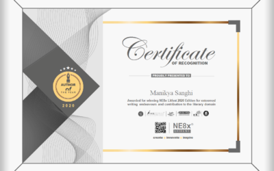 Manikya wins ‘Author of the Year 2020’ Award