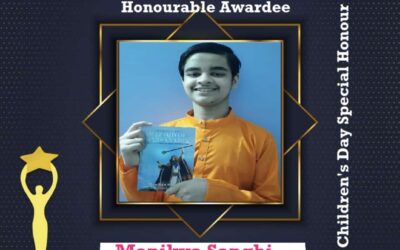 Manikya receives the prestigious BAL PRATIBHA SAMMAN AWARD on the occasion of Children’s Day 2021