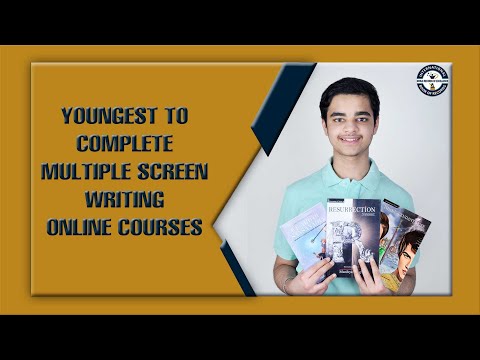 World Record for Youngest to Complete Multiple Screen Writing Online Courses