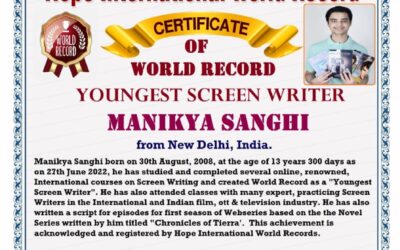 World Record for Youngest Screenwriter